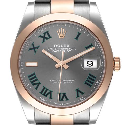 rolex wimbledon rose gold.